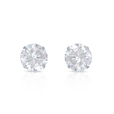 Brinco Top Redondo com Zircônia Cristal
