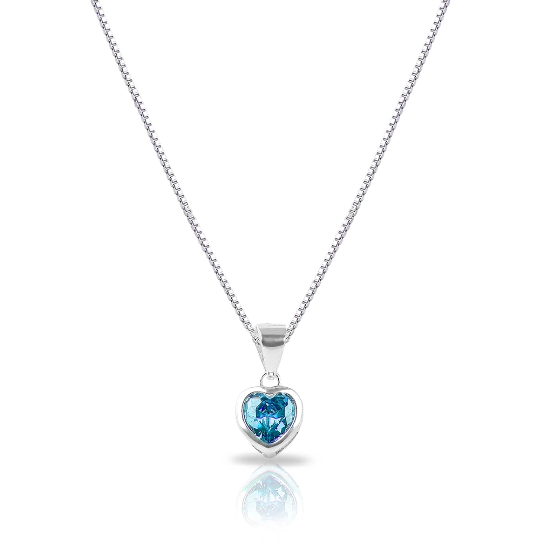 Gargantilha Blend Collection com Coração de Zircônia Topázio
