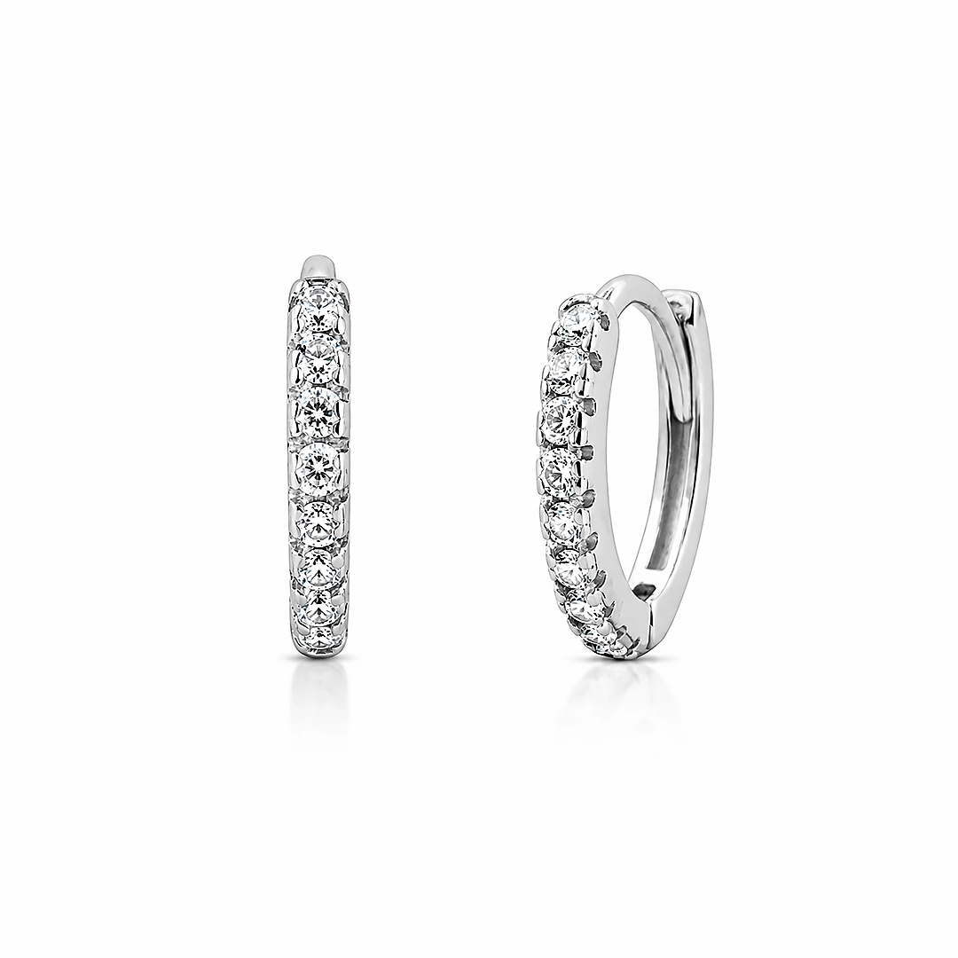 Brinco Blend Collection Click com Zircônias Cristal G