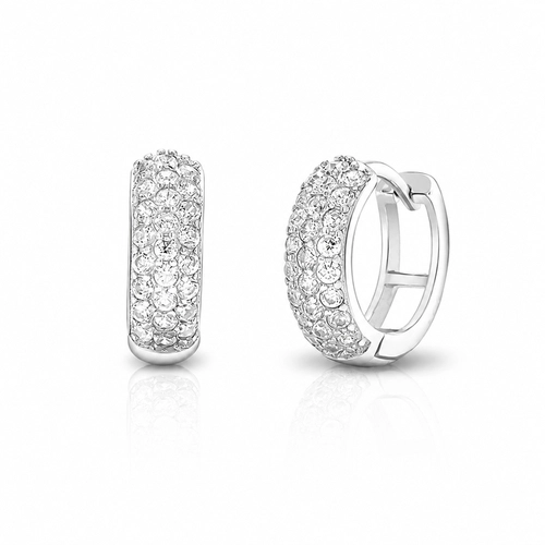 Brinco Blend Collection Click com Zircônias Cristal