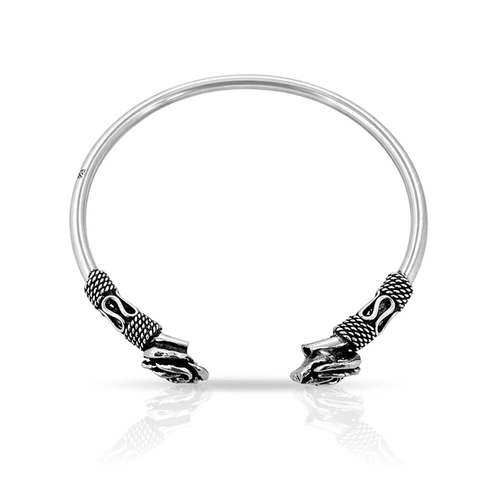 Bracelete de Prata 925 com Rosas Envelhecidas