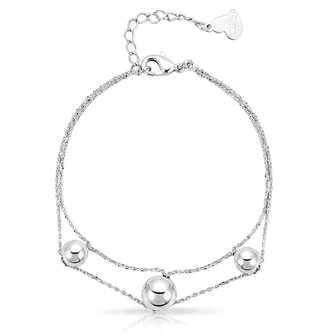 Pulseira com Esferas Espelhada