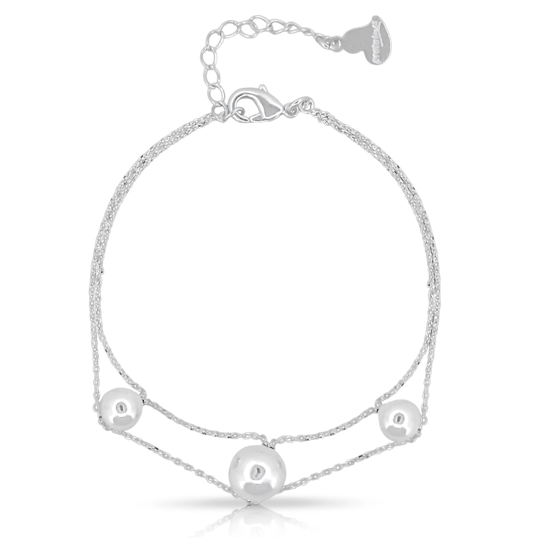 Pulseira com Esferas Espelhada