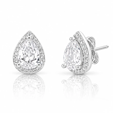 Brinco Top Gota Com Zircônia Cristal Cravejada