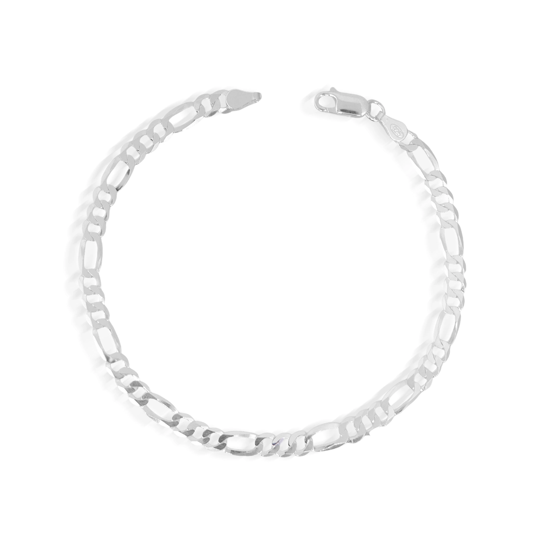 Pulseira Figaro Flat 21 cm