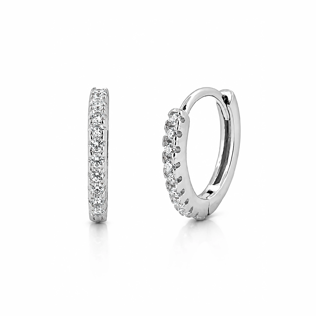 Brinco Blend Collection Click com Zircônias Cristal G