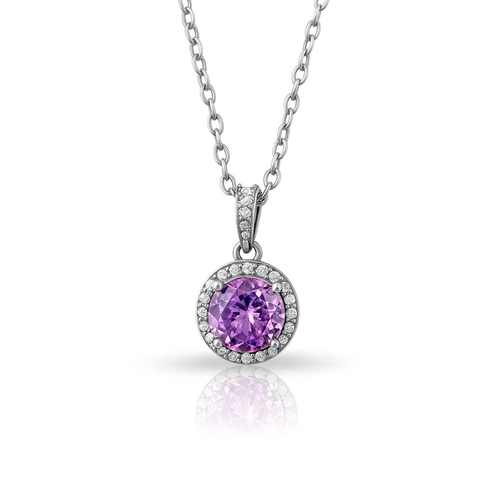 Gargantilha de Prata Blend Collection Luz de Ametista