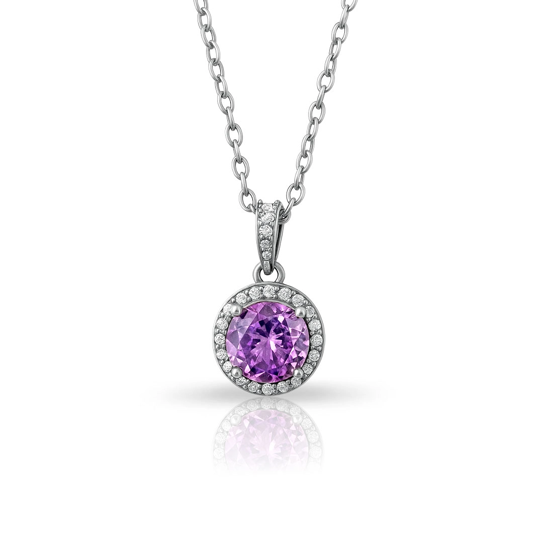 Gargantilha de Prata Blend Collection Luz de Ametista