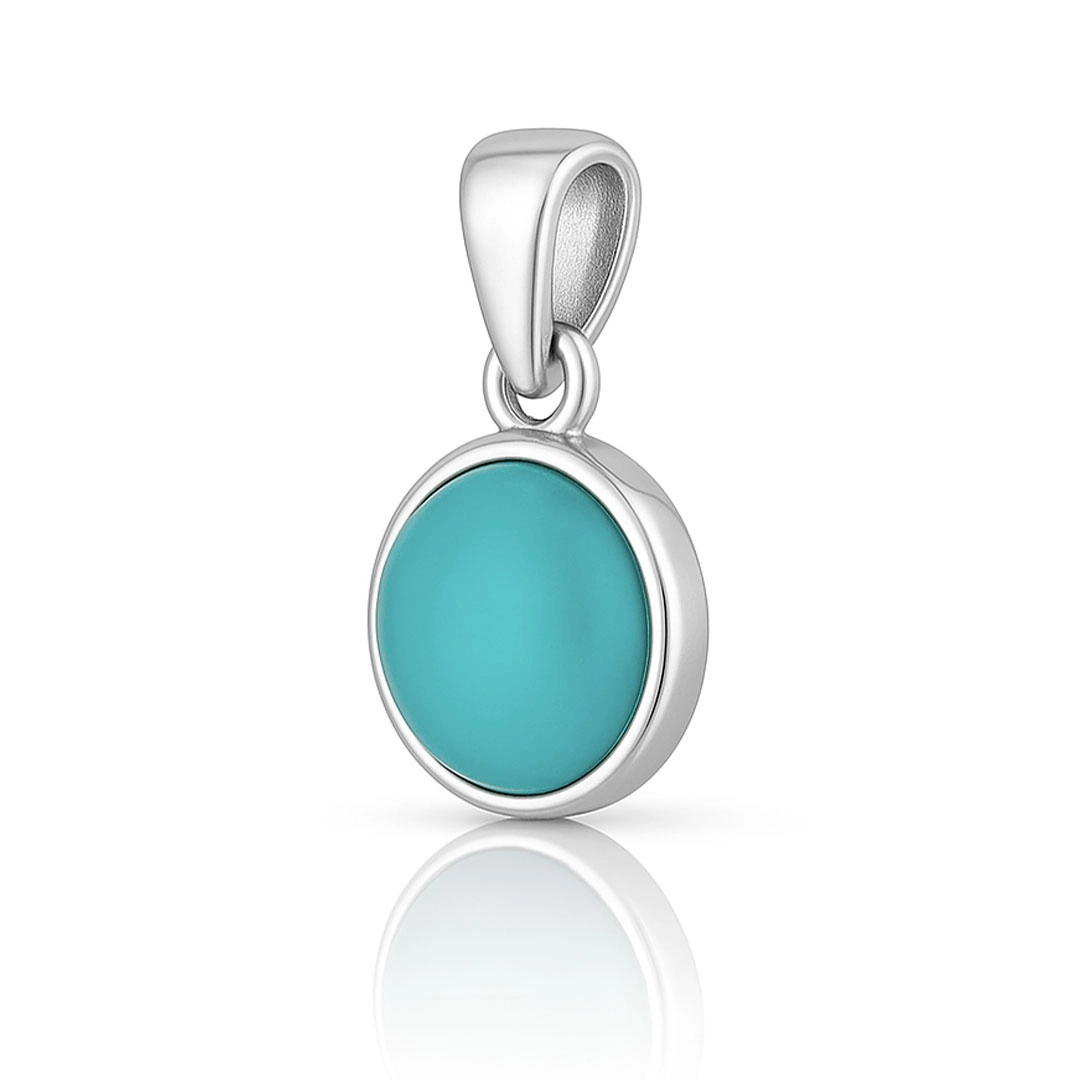 Pingente Luz Azul com Calcedônia Natural