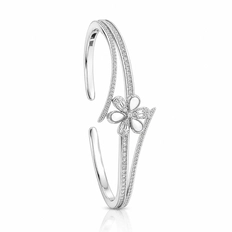 Bracelete Blend Collection Flor com Madrepérolas e Zircônias