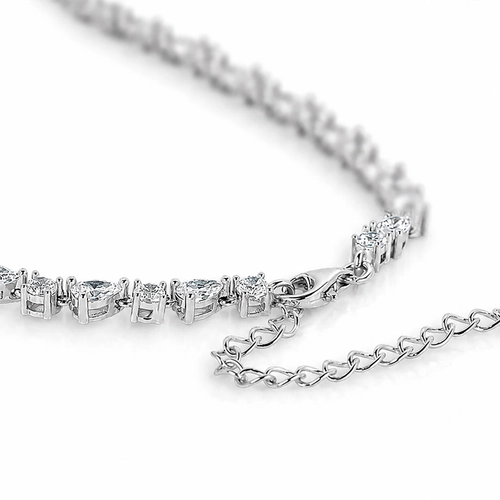 Colar Blend Collection com Gotas em Zircônias Cristal