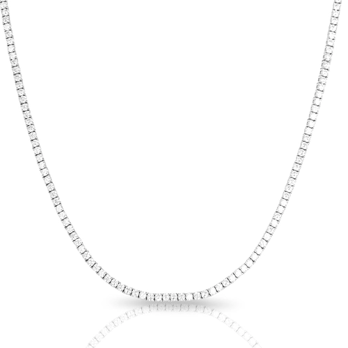 Colar de Prata Blend Collection Riviera com Zircônias Cristal