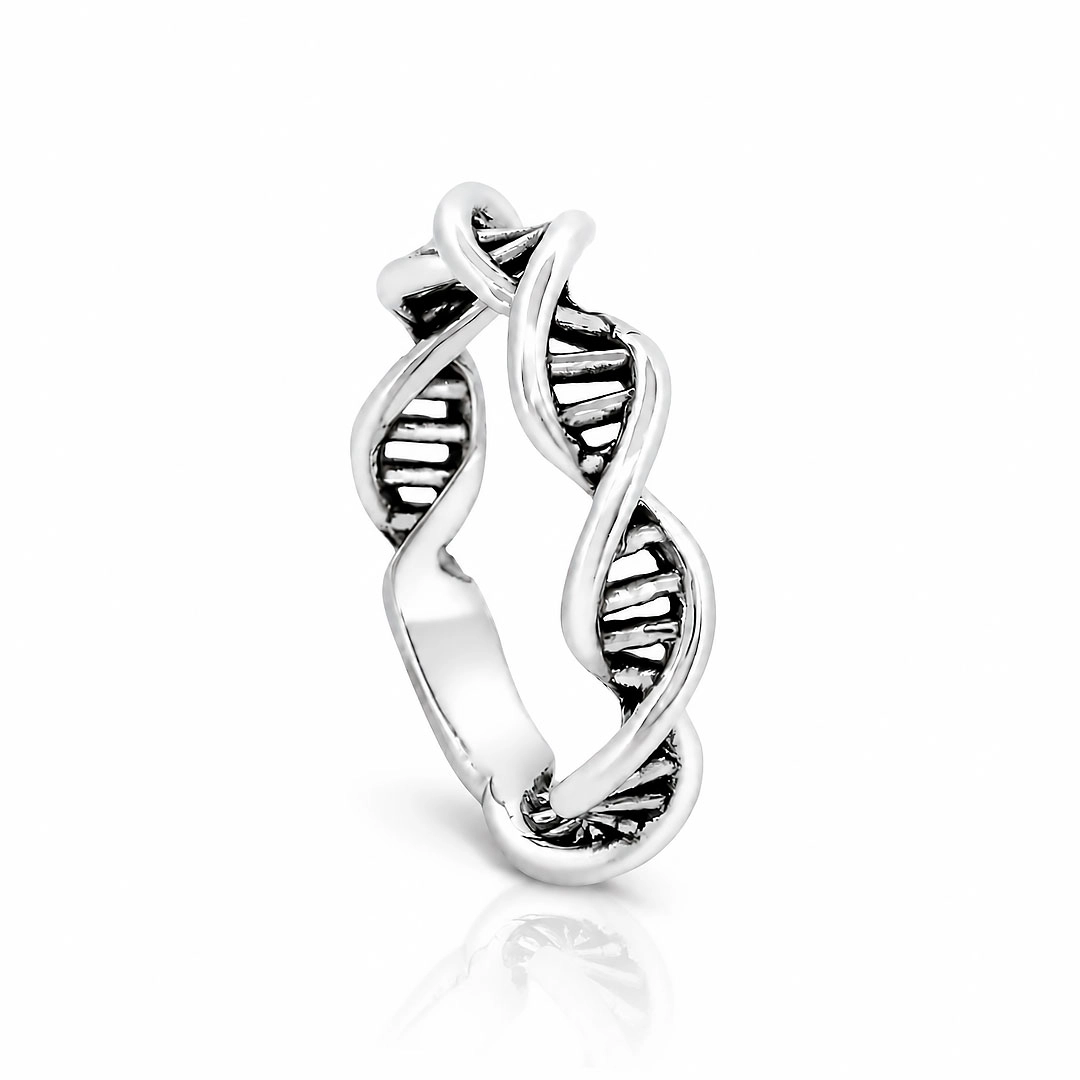 Anel De Prata DNA Envelhecido