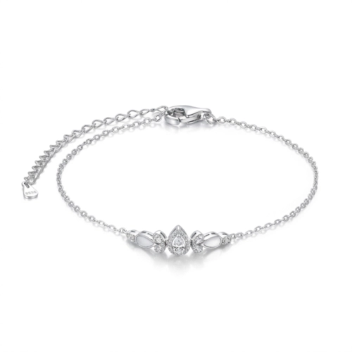 Pulseira Blend Collection Com Zircônia Cristal e Madrepérola Branca Gota