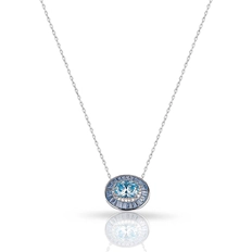 Gargantilha Blend Collection com Zircônias Topázio e Cristal