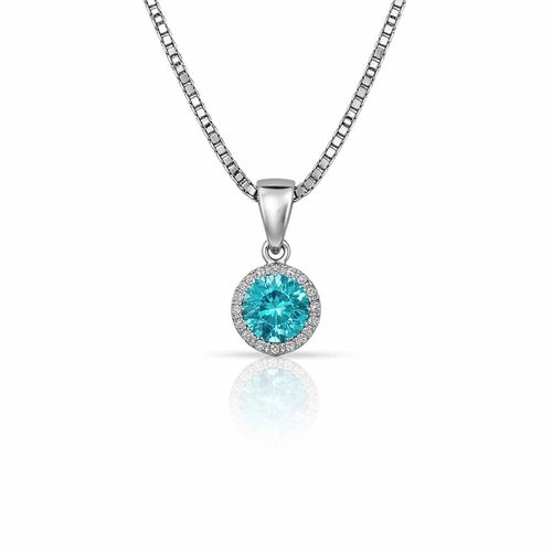 Gargantilha Blend Collection Ponto Luz com Zircônias Cristal e Topázio