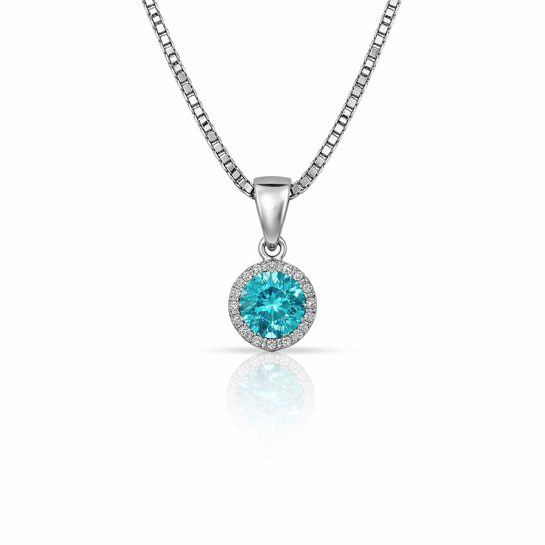 Gargantilha Blend Collection Ponto Luz com Zircônias Cristal e Topázio