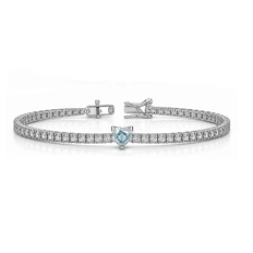 Pulseira Blend Collection Riviera com Coração em Zircônia Topázio