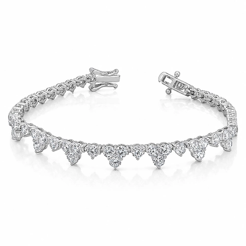 Pulseira Blend Collection Riviera Trabalhada em Zircônia Cristal
