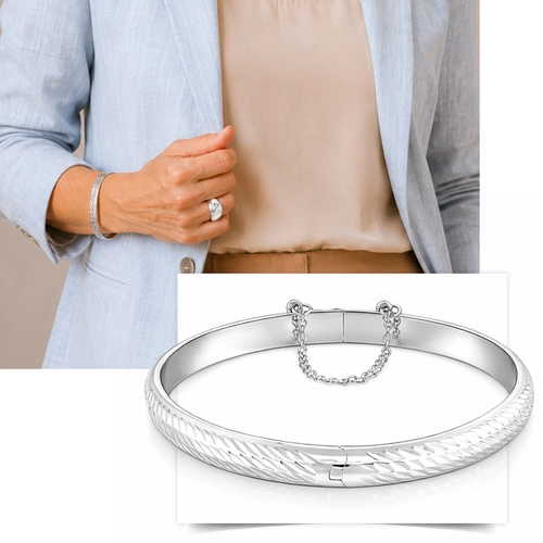 Bracelete Diamantado com Trava