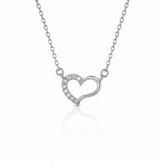 Gargantilha Blend Collection Coração Estilizado com Zircônias Cristal