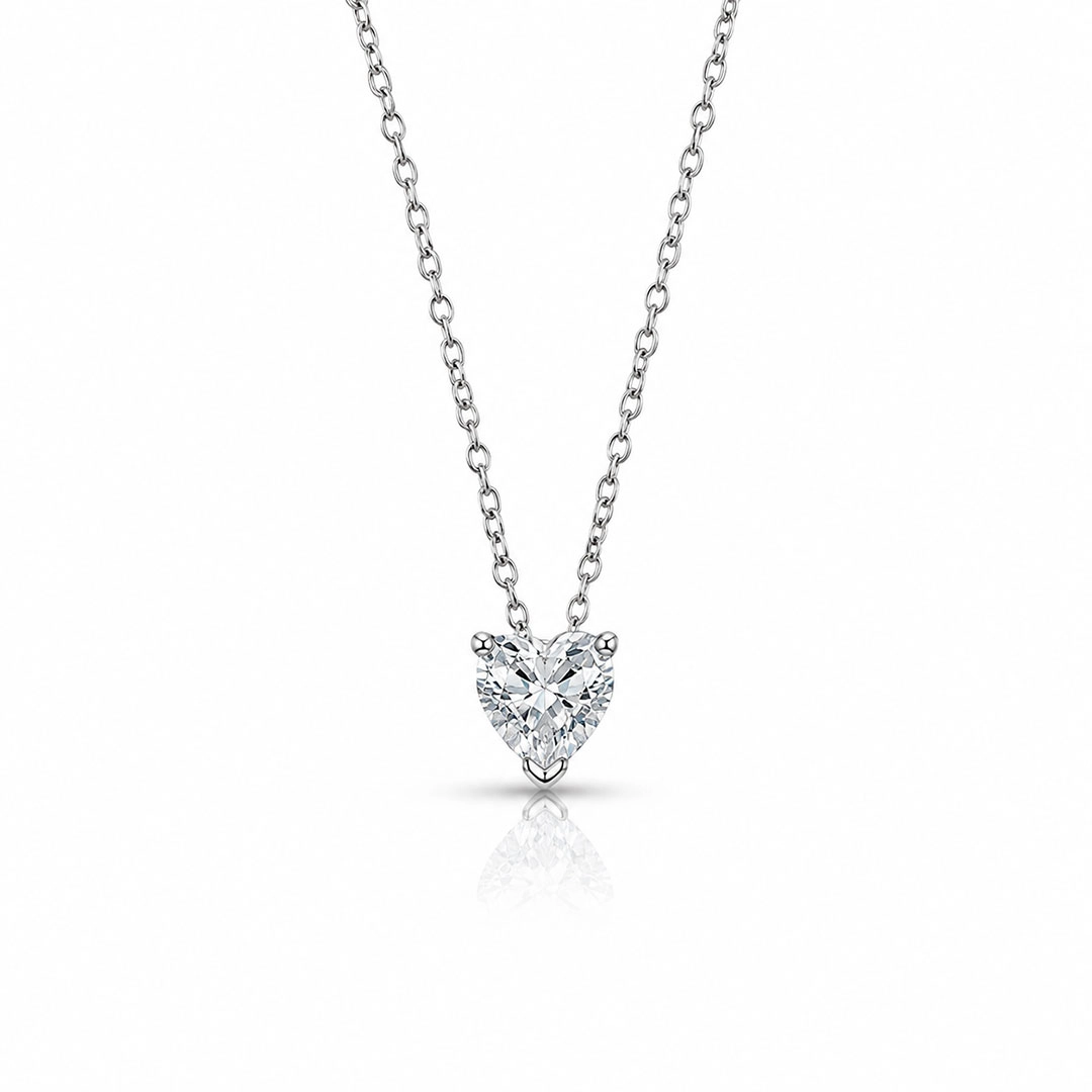 Gargantilha Blend Collection Coração com Zircônia Cristal