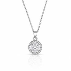 Gargantilha Blend Collection Ponto Luz com Zircônias Cristal Cravejadas