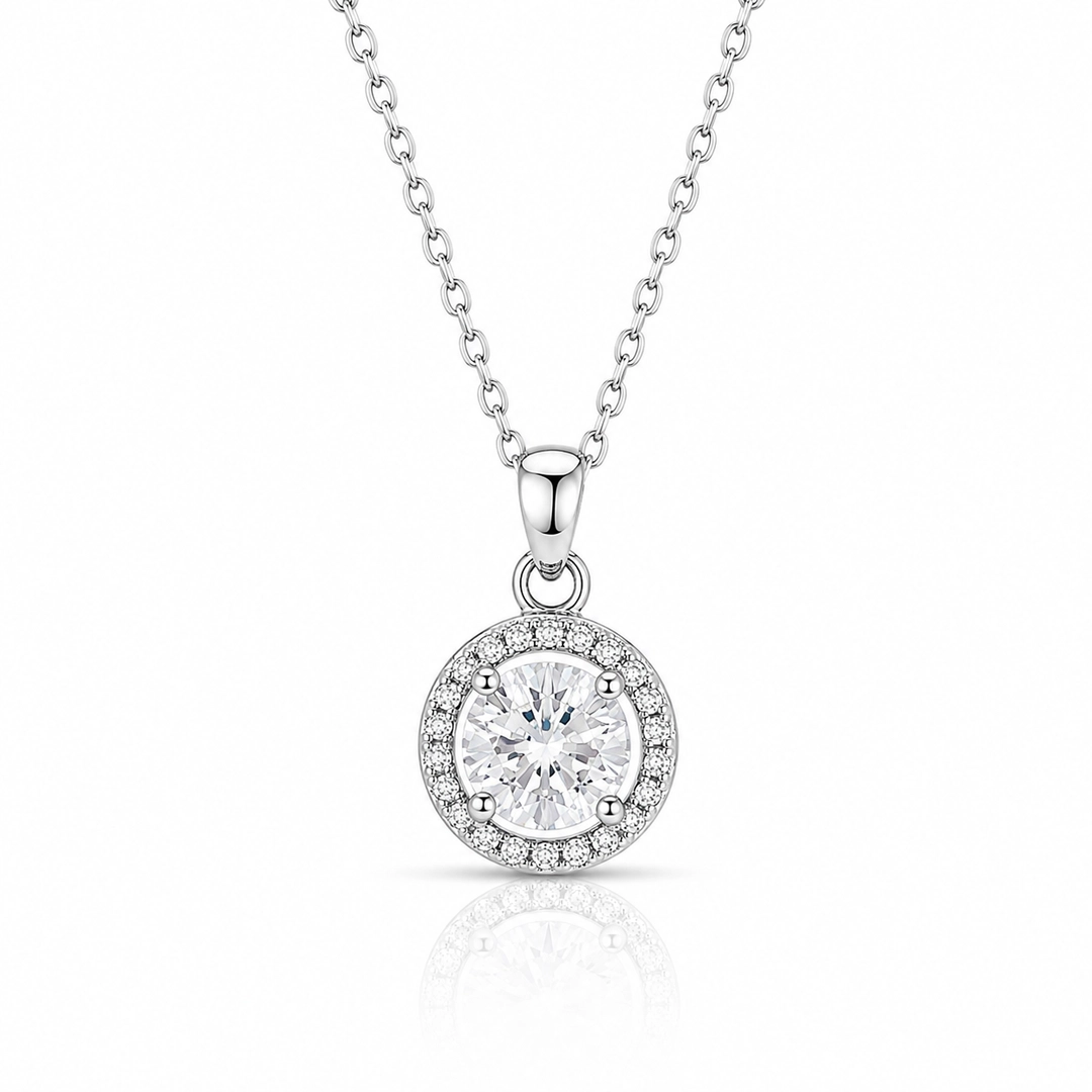Gargantilha Blend Collection Ponto Luz com Zircônias Cristal Cravejadas