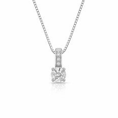 Gargantilha Ponto Luz com Zircônias Cristal Cravejadas