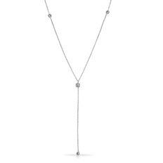 Colar Gravata com Zircônias Cristal