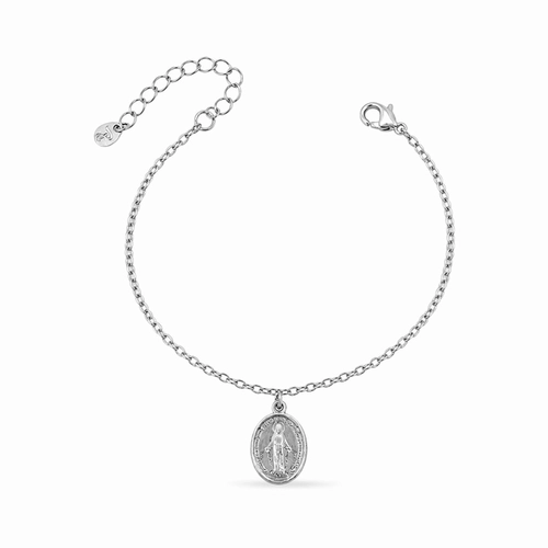 Pulseira Elos Iguais com Medalha N.S. das Graças