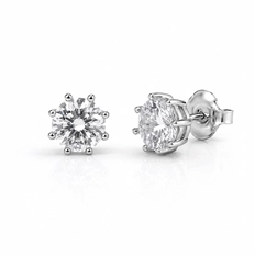 Brinco Top Com Zircônia Cristal Redonda
