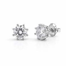 Brinco Top Com Zircônia Cristal Redonda