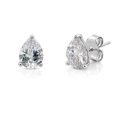 Brinco Top Gota Zircônia Cristal