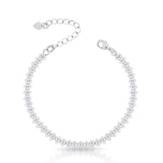 Pulseira Riviera Com Zircônias Cristal Navete