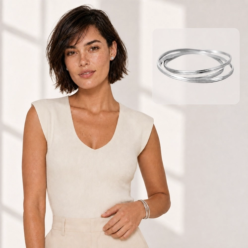 Bracelete Triplo - Steel Woman
