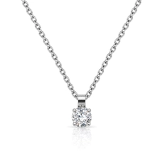 Gargantilha Ponto Luz com Zircônia Cristal Redonda - Steel Woman