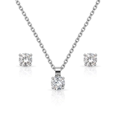 Conjunto Top Ponto Luz com Zircônia Cristal - Steel Woman