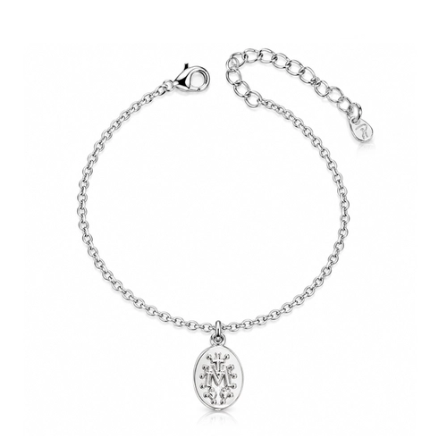 Pulseira com Medalha de Nossa Senhora das Graças Espelhada