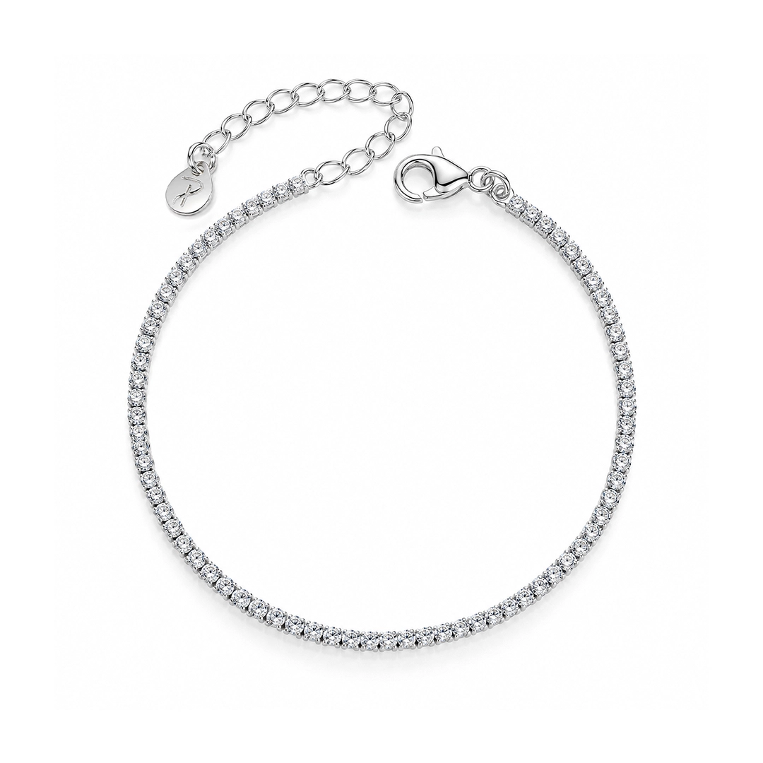 Pulseira Riviera com Zircônias Cristal - Teen Kids