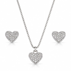 Conjunto Top Coração com Zircônias Cristal - Teen Kids