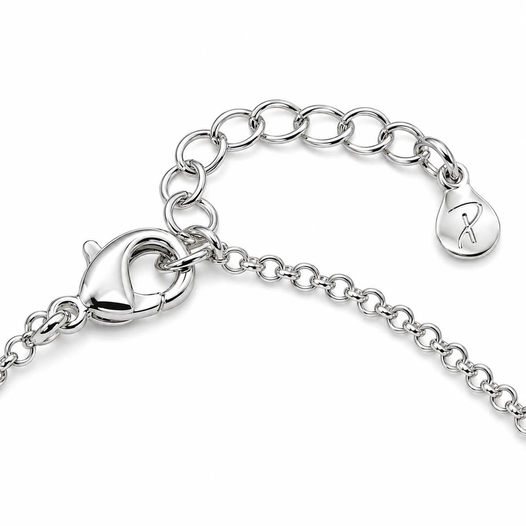 Pulseira Unicórnio Espelhado com Zircônias Ametista e Rosa - Teen kids