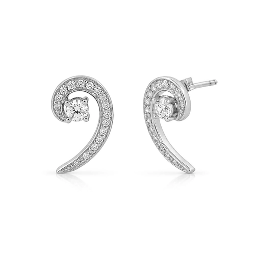 Brinco Top Trabalhado com Zircônia Cristal