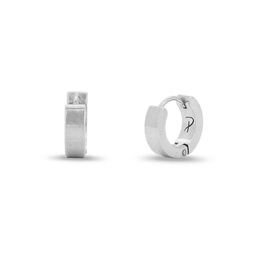Brinco De Aço Argola Clic Espelhada