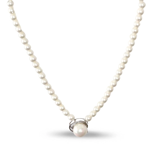 Colar de Pérola Shell com Zircônia Cristal