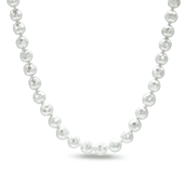 Colar de Pérola Glass Facetada