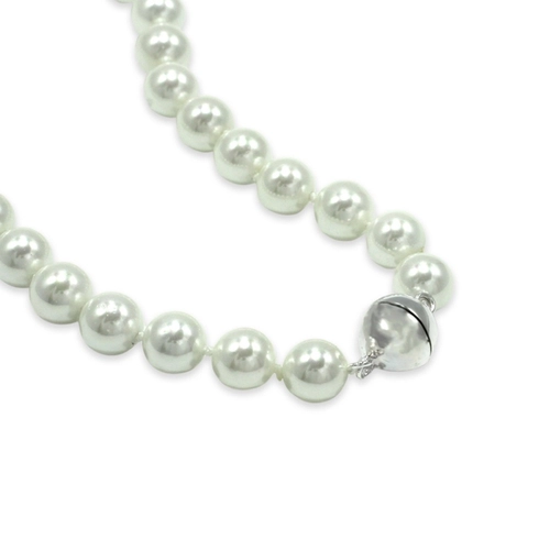 Colar de Pérola Shell com Zircônia Rubi Oval
