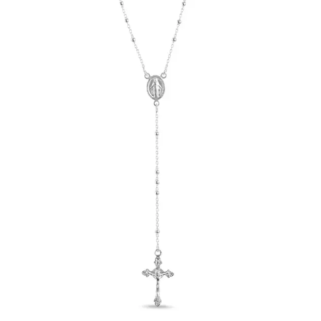 Colar Terço com Nossa Senhora das Graças e Crucifixo