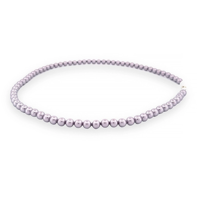 Colar de Pérola Shell Lilás 6 mm