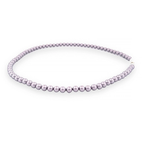 Colar de Pérola Shell Lilás 6 mm